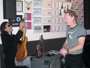 Steve Vai visits our Sonoma County recording studio