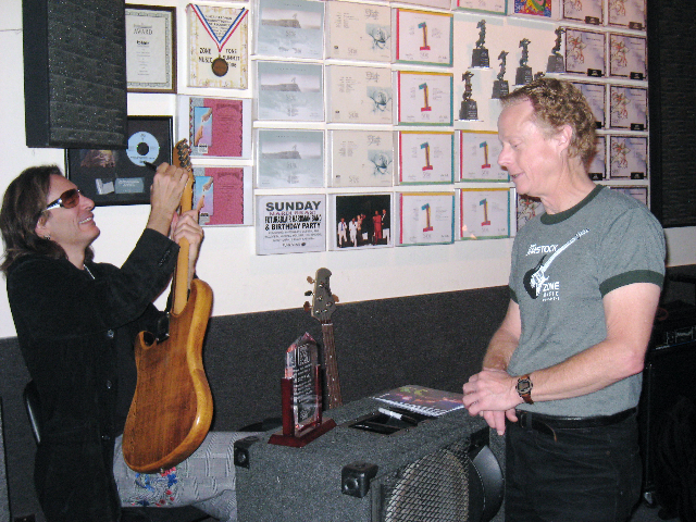 Steve Vai visits Sonoma County Recording Studio
